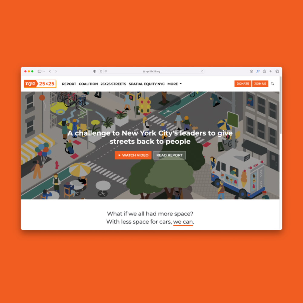 NYC 25×25 website redesign